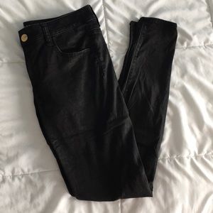 American Eagle Solid Black Jeggings